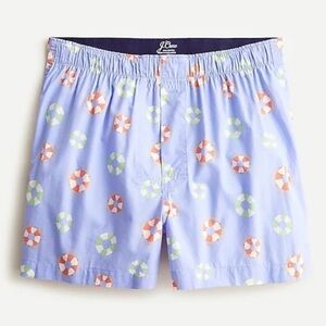 NWT J. Crew Men’s Printed Boxers In Purple Life Preserver Print